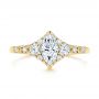 14k Yellow Gold 14k Yellow Gold Diamond Engagement Ring - Top View -  106659 - Thumbnail