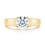 14k Yellow Gold 14k Yellow Gold Diamond Engagement Ring - Top View -  106664 - Thumbnail