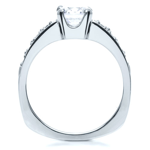  18K Gold 18K Gold Diamond Engagement Ring - Front View -  200 - Thumbnail