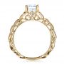 18k Yellow Gold 18k Yellow Gold Diamond Filigree Engagement Ring - Vanna K - Front View -  100106 - Thumbnail