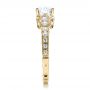 18k Yellow Gold 18k Yellow Gold Diamond Filigree Engagement Ring - Vanna K - Side View -  100106 - Thumbnail