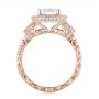 14k Rose Gold 14k Rose Gold Diamond Halo Engagement Ring - Front View -  103602 - Thumbnail