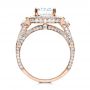 14k Rose Gold 14k Rose Gold Diamond Halo Engagement Ring - Front View -  207 - Thumbnail