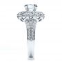  Platinum Platinum Diamond Halo Engagement Ring - Vanna K - Side View -  100044 - Thumbnail