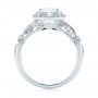  Platinum Platinum Diamond Halo Engagement Ring - Front View -  103906 - Thumbnail