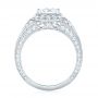 14k White Gold 14k White Gold Diamond Halo Engagement Ring - Front View -  103910 - Thumbnail