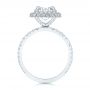 18k White Gold 18k White Gold Diamond Halo Engagement Ring - Front View -  106521 - Thumbnail