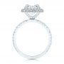  Platinum Diamond Halo Engagement Ring - Front View -  106521 - Thumbnail