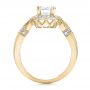 18k Yellow Gold 18k Yellow Gold Diamond Halo And Cross Engagement Ring - Vanna K - Front View -  100667 - Thumbnail