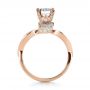 14k Rose Gold 14k Rose Gold Diamond Pave Engagement Ring - Front View -  1281 - Thumbnail