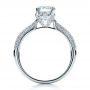  Platinum Platinum Diamond Pave Engagement Ring - Front View -  100008 - Thumbnail