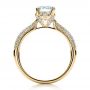 18k Yellow Gold 18k Yellow Gold Diamond Pave Engagement Ring - Front View -  100008 - Thumbnail