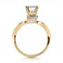 14k Yellow Gold 14k Yellow Gold Diamond Pave Engagement Ring - Front View -  1281 - Thumbnail