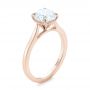 14k Rose Gold 14k Rose Gold Diamond Solitaire Engagement Ring - Three-Quarter View -  103977 - Thumbnail