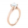 18k Rose Gold 18k Rose Gold Diamond Solitaire Engagement Ring - Three-Quarter View -  104185 - Thumbnail