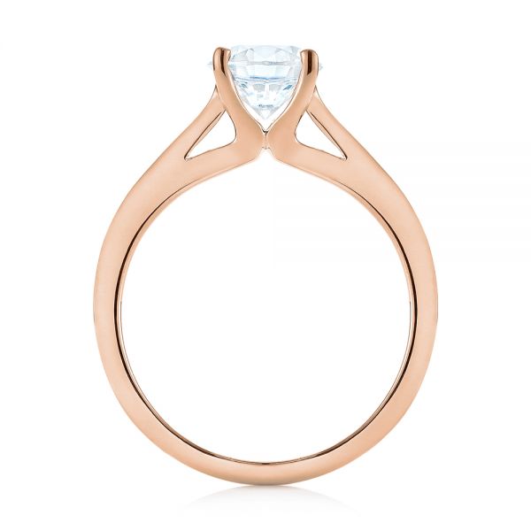 14k Rose Gold 14k Rose Gold Diamond Solitaire Engagement Ring - Front View -  104185