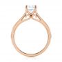 18k Rose Gold 18k Rose Gold Diamond Solitaire Engagement Ring - Front View -  104186 - Thumbnail