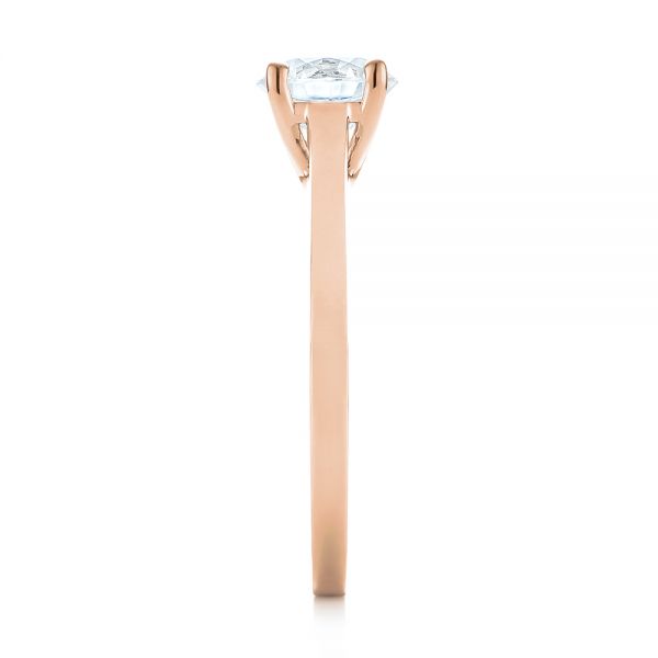 14k Rose Gold 14k Rose Gold Diamond Solitaire Engagement Ring - Side View -  104185