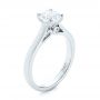 18k White Gold 18k White Gold Diamond Solitaire Engagement Ring - Three-Quarter View -  104186 - Thumbnail