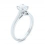 14k White Gold 14k White Gold Diamond Solitaire Engagement Ring - Three-Quarter View -  104186 - Thumbnail