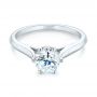  Platinum Platinum Diamond Solitaire Engagement Ring - Flat View -  104171 - Thumbnail