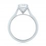 18k White Gold Diamond Solitaire Engagement Ring - Front View -  103977 - Thumbnail