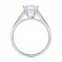 18k White Gold Diamond Solitaire Engagement Ring - Front View -  104171 - Thumbnail