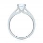 18k White Gold Diamond Solitaire Engagement Ring - Front View -  104185 - Thumbnail