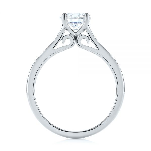  Platinum Platinum Diamond Solitaire Engagement Ring - Front View -  104186