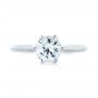  Platinum Platinum Diamond Solitaire Engagement Ring - Top View -  104171 - Thumbnail