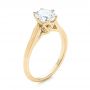 18k Yellow Gold 18k Yellow Gold Diamond Solitaire Engagement Ring - Three-Quarter View -  104171 - Thumbnail
