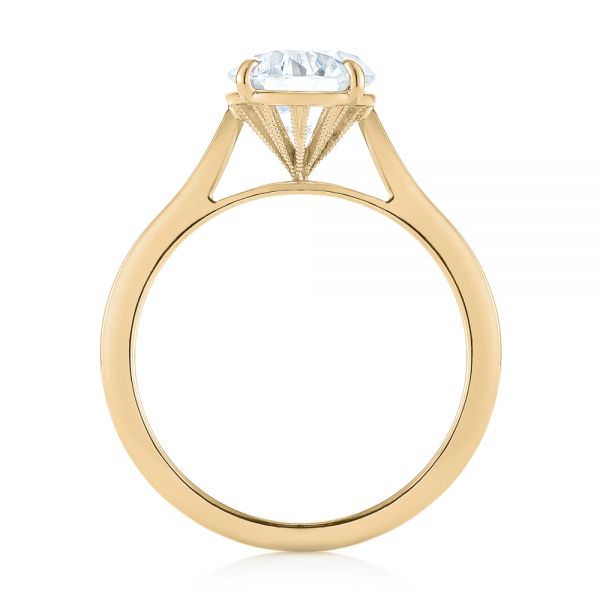 18k Yellow Gold 18k Yellow Gold Diamond Solitaire Engagement Ring - Front View -  103977