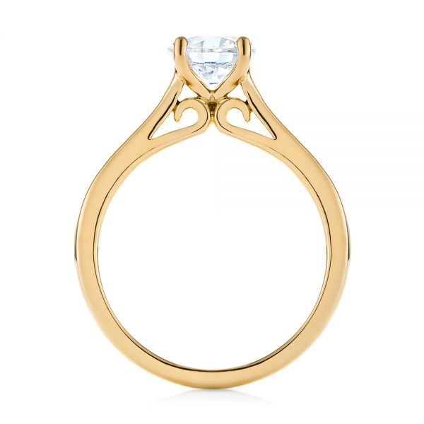 14k Yellow Gold 14k Yellow Gold Diamond Solitaire Engagement Ring - Front View - 104186