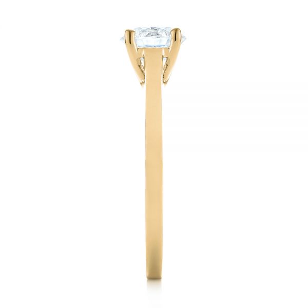14k Yellow Gold 14k Yellow Gold Diamond Solitaire Engagement Ring - Side View -  104185