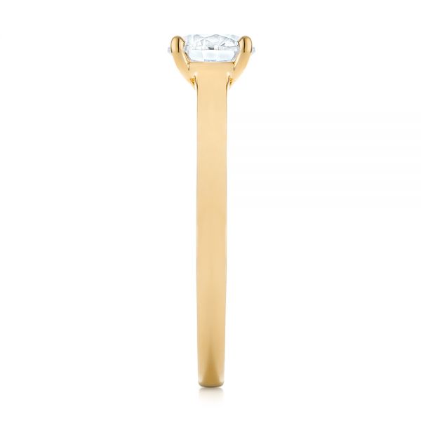 14k Yellow Gold 14k Yellow Gold Diamond Solitaire Engagement Ring - Side View - 104186