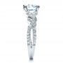 Diamond Split Shank Engagement Ring - Kirk Kara - Side View -  1455 - Thumbnail