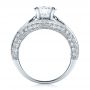 18k White Gold Diamond Split Shank Engagement Ring - Vanna K - Front View -  100107 - Thumbnail