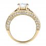 18k Yellow Gold 18k Yellow Gold Diamond Split Shank Engagement Ring - Vanna K - Front View -  100107 - Thumbnail