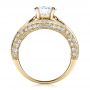 14k Yellow Gold 14k Yellow Gold Diamond Split Shank Engagement Ring - Vanna K - Front View -  100107 - Thumbnail