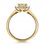 18k Yellow Gold 18k Yellow Gold Diamond And Yellow Sapphire Engagement Ring - Front View -  1403 - Thumbnail