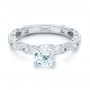  Platinum Platinum Diamond In Filigree Engagement Ring - Flat View -  102788 - Thumbnail