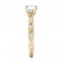 14k Yellow Gold 14k Yellow Gold Diamond In Filigree Engagement Ring - Side View -  102788 - Thumbnail