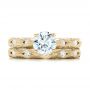 14k Yellow Gold 14k Yellow Gold Diamond In Filigree Engagement Ring - Top View -  102788 - Thumbnail