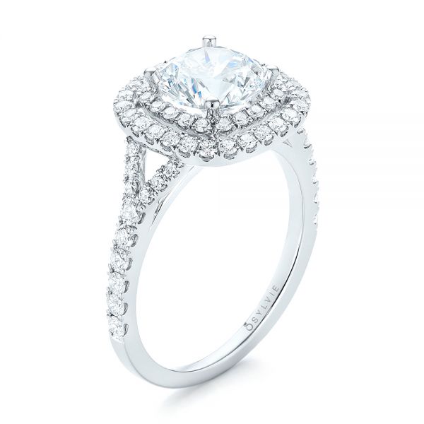 Double Halo Diamond Engagement Ring - Image