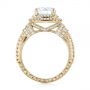14k Yellow Gold 14k Yellow Gold Double Halo Diamond Engagement Ring - Front View -  103712 - Thumbnail