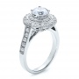  18K Gold Double Halo Engagement Ring - Vanna K - Three-Quarter View -  100088 - Thumbnail