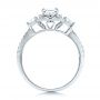  Platinum And Platinum Platinum And Platinum Double Halo White And Fancy Pink Diamond Engagement Ring - Front View -  101951 - Thumbnail