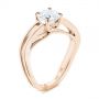 18k Rose Gold 18k Rose Gold Double Strand Solitaire Diamond Engagement Ring - Three-Quarter View -  105179 - Thumbnail