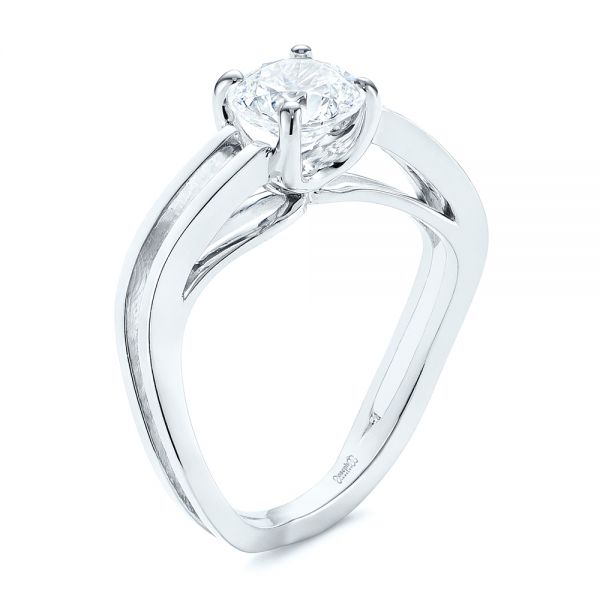 Double Strand Solitaire Diamond Engagement Ring - reference design