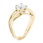 14k Yellow Gold 14k Yellow Gold Double Strand Solitaire Diamond Engagement Ring - Three-Quarter View -  105179 - Thumbnail